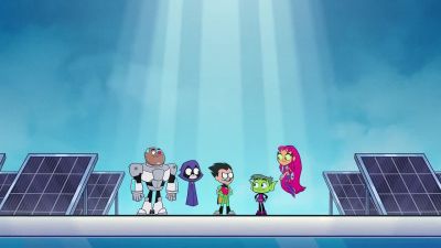 Looks like
it's lights out for Dr Light. - Teen Titans Go!