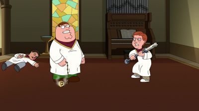 Looks like someone
learned how to fight. - Family Guy