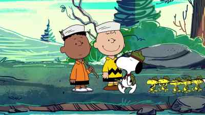 Looks like the great scout leader
and his troops - Camp Snoopy