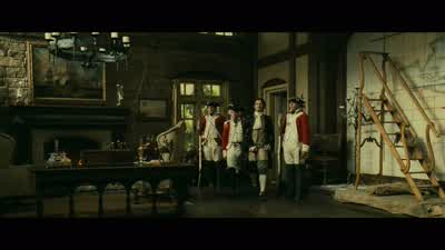 Lord Beckett, the prisoner as ordered, sir. - Pirates of the Caribbean: Dead Man's Chest