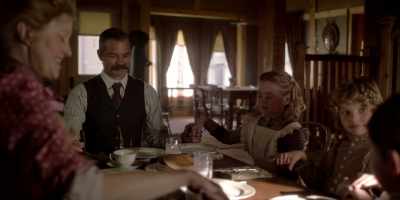 Lord, bless these gifts
we ready to receive, - Deadwood: The Movie