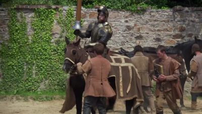 Lord Hallam challenges a plaisance.
 - The Tudors