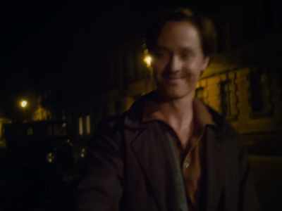 "Lord!" he thinks.
"Now I'm stuck with her." - Fabian: Going to the Dogs