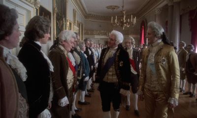 Lord Wendover Your MajestyI'm glad to see you here today Lord WendoverAnd tell me what news of Lady WendoverThank you Your Majesty Lady Wendover is much betterGood good Present my compliments to herSay we miss her company here Thank you Your MajestyAnd - Barry Lyndon