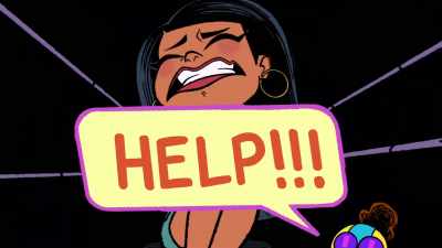 LOS-307: All it took
was one itty bitty fake text, - Marvel's Moon Girl and Devil Dinosaur