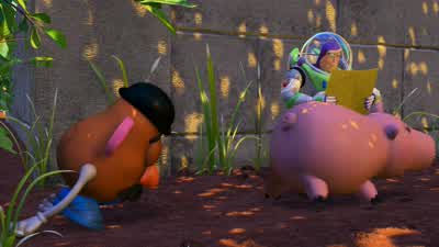 Losing health units Must restIs everyone present and accounted forNot quite everyoneWho's behind Mine - Toy Story 2