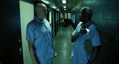 Lots of guys skip dinner
when they first get here. - Brawl in Cell Block 99
