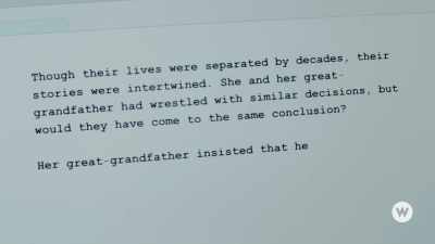 [Lou writes]
"Her great-grandfather insisted - A Christmas Treasure
