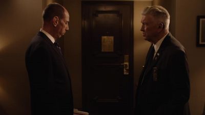 - [loud knock at door]
- [feedback whines] - Twin Peaks
