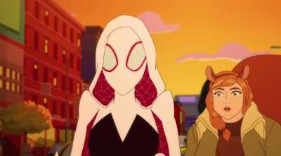 -(LOUDLY) What's wrong, GS?
-(YELPS) - Marvel Rising: Battle of the Bands