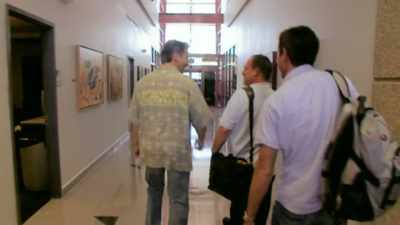 Louis narrates: Once in a while
he liked to cut loose, - Louis Theroux: Life on the Edge