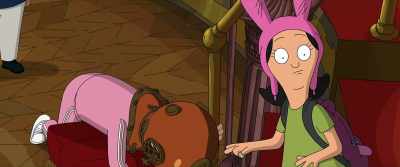 -(LOUISE FALTERS)
-(GROVER PANTING) - The Bob's Burgers Movie
