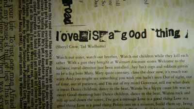 "Love is a Good Thing"
was a song that I wrote - Sheryl