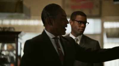 Loving that white hat today. - Godfather of Harlem
