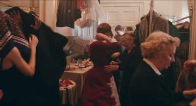 - (low chatter)
- (drapes slide closed) - Phantom Thread