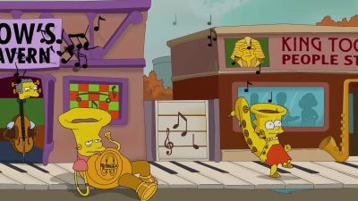 (low note blaring) - The Simpsons