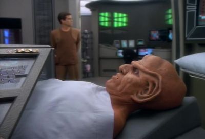 - ls it too late for visitors?
- No visitors permitted. - Star Trek: Deep Space Nine