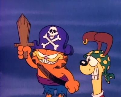 Lt appears we are caught up in the current matey - Garfield in Disguise