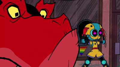 Lu--Dev--no, you can't be here! - Marvel's Moon Girl and Devil Dinosaur