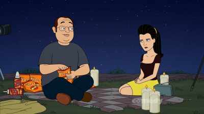 Lube job indeed.
[crunching chips] - Corner Gas Animated