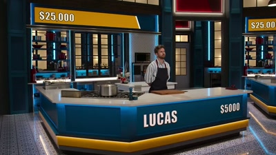 Lucas, you have the highest bid,
which means you get the Spend Box. - Cook at all Costs
