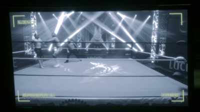 - (luchador laughing)
- (bell ringing, crowd cheering) - Ultra Violet & Black Scorpion