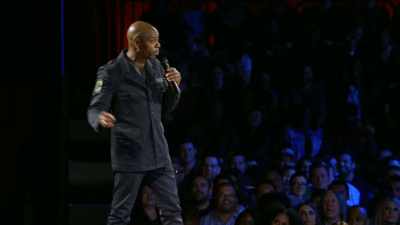 Lucky for me, I didn't have to.
Security tackled her. - Dave Chappelle: The Age of Spin