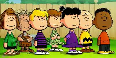 -[Lucy] Good morning, class.
-Good morning, Lucy! - Snoopy Presents: Lucy's School