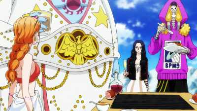 Luffy, you're her friend, right?
Don't you know anything? - One Piece Film Red