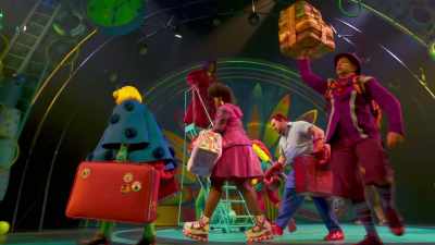 Luggage there,
escape pod will go here! - The SpongeBob Musical: Live on Stage!