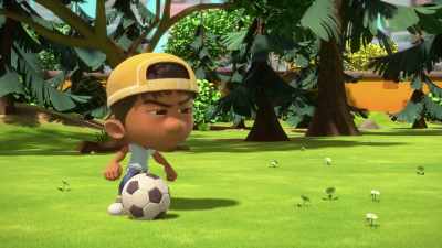 Luis gets the ball, crosses mid-field, - Team Zenko Go
