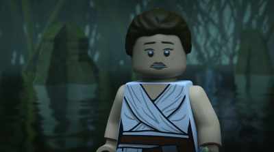 -(LUKE GRUNTING)
-(GASPS) - LEGO Star Wars Holiday Special