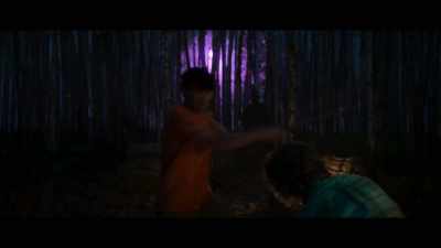 - [Luke grunting]
- [swords clashing] - Percy Jackson and the Olympians