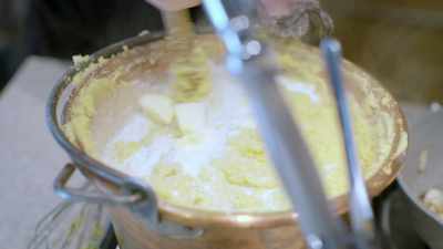Lunch is nearly ready, but
before we sit down to feast - Stanley Tucci: Searching for Italy