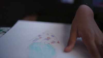 Lyric: I like doing this
because it kind of-- - Through Our Eyes