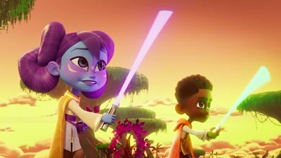 -[Lys] Yeah!
-[whimpers] - Star Wars: Young Jedi Adventures