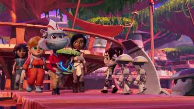 -[Lys] Yeah!
-[whimpers] - Star Wars: Young Jedi Adventures