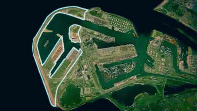 Maasvlakte II is a 2,000 hectare
artificial peninsula - Europe From Above