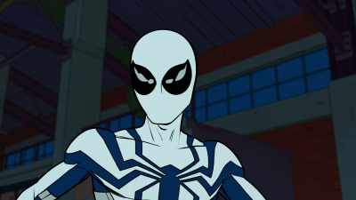 [Mac distorted] Knock, knock.
[laughing maniacally] - Your Friendly Neighborhood Spider-Man