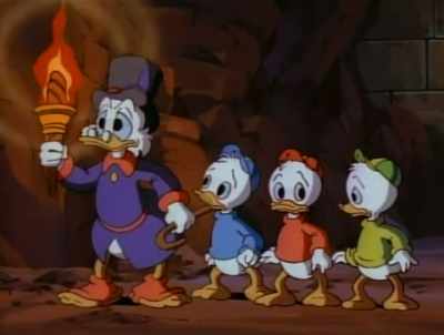 [machine beeping, ringing] - DuckTales