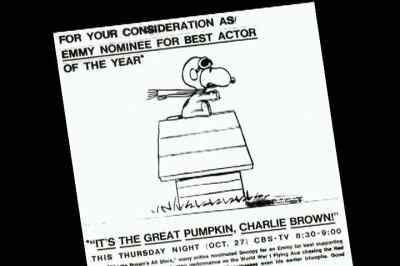 [Machine gun fire] - It's the Great Pumpkin, Charlie Brown