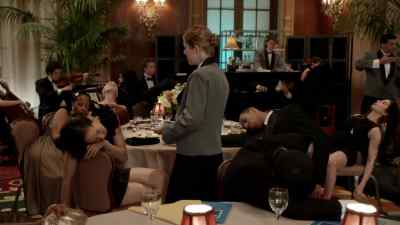 (machine gun firing) - House of Lies