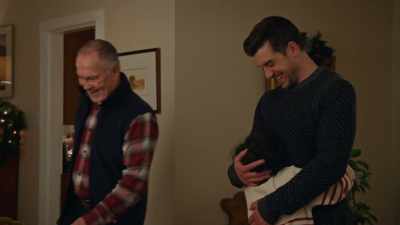 [Mack and Will laughing] - Our Christmas Mural
