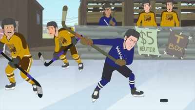 MacKinnon scores right away.
A beautiful goal. - Trailer Park Boys: The Animated Series