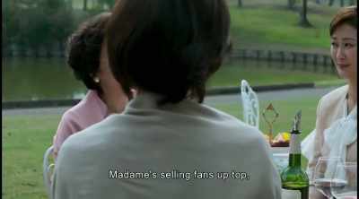 Madame's selling fans up top, - The Bold, the Corrupt and the Beautiful