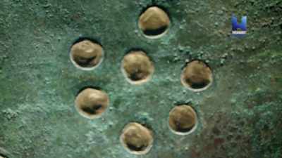 Made from bronze
overlaid with gold, - Ancient Skies