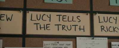MADELYN: …Ricky gets a visit from
the IRS, and the guy wants to ask about - Being the Ricardos