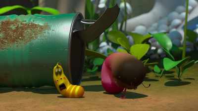 [Magenta screams] - Larva Family