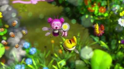 - [Magenta] Ya!
- [Mocha chuckles] - Larva Family