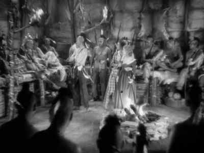   MAGUA BRING SQUAW
  TO COUNCIL HOUSE. - The Last of the Mohicans